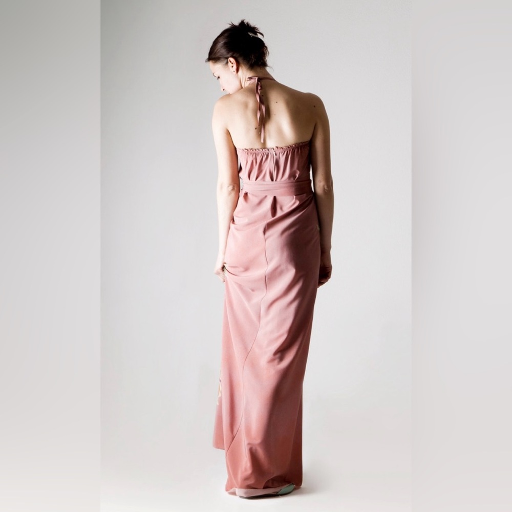Italian Silk Dress by Larimeloom- like new worn once- one of a kind! - Picture 2 of 6